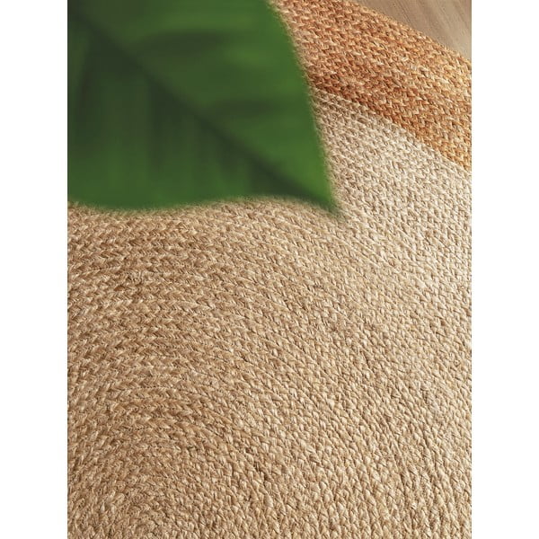 Ziloņkaula krāsas divpusējs/ar rokām darināts džutas apaļš paklājs ø 200 cm Jutta Ivory – Hanse Home-image-3