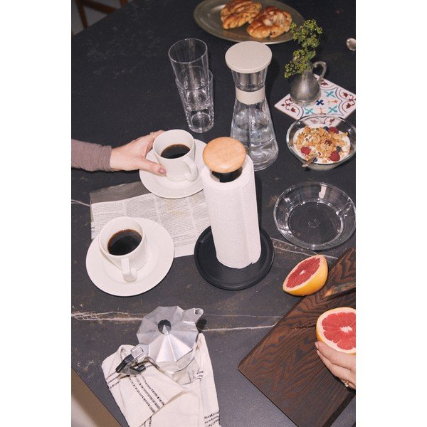 Melns papīra dvieļu statīvs ø 15 cm Paper Pal – Rosendahl-image-3