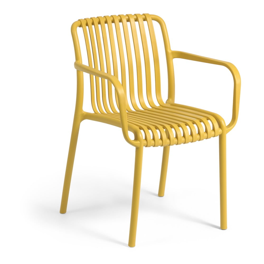 Sinepju dzeltens dārza krēsls Kave Home Isabellini