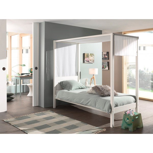 Balts kokvilnas baldahīns – Vipack-image-1