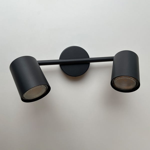 Melna metāla LED prožektora tipa lampa 8x30 cm Vano – Fischer & Honsel-image-3