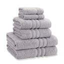 Gaiši pelēki frotē kokvilnas dvieļi komplektā (6 gab.) Zero Twist – Catherine Lansfield