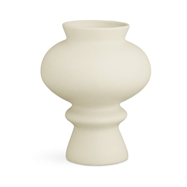 Krēmīgi balta keramikas vāze Kähler Design Kontur, augstums 23 cm