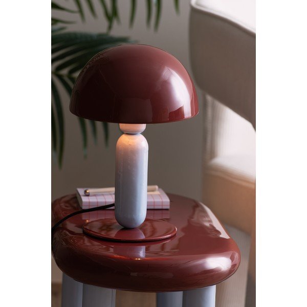 Bordo/gaiši zila metāla galda lampa (augstums 30 cm) Firenze round – Leitmotiv-image-1