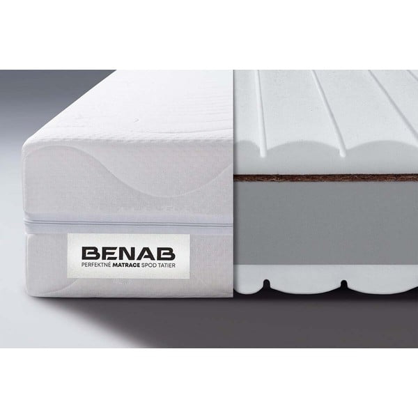 Vidēji ciets/īpaši ciets divpusējs putu matracis 140x200 cm BonVitality HR – BENAB-image-1