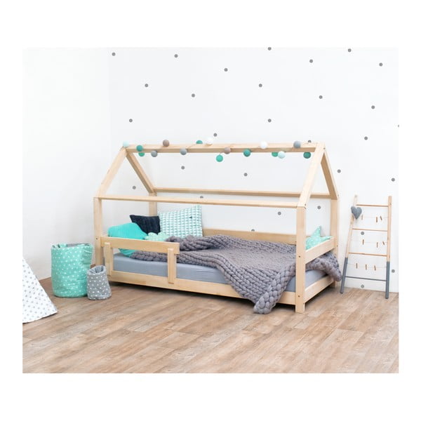 Dabīga bērnu gulta ar egles koka buferi Benlemi Tery, 90 x 200 cm