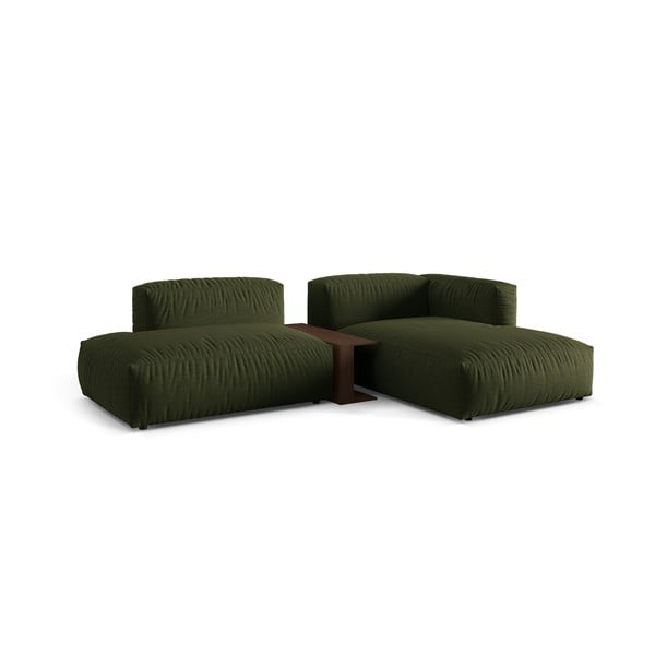 Zaļš modulārais stūra dīvāns (ar labo stūri) Martina – Micadoni Home-image-1