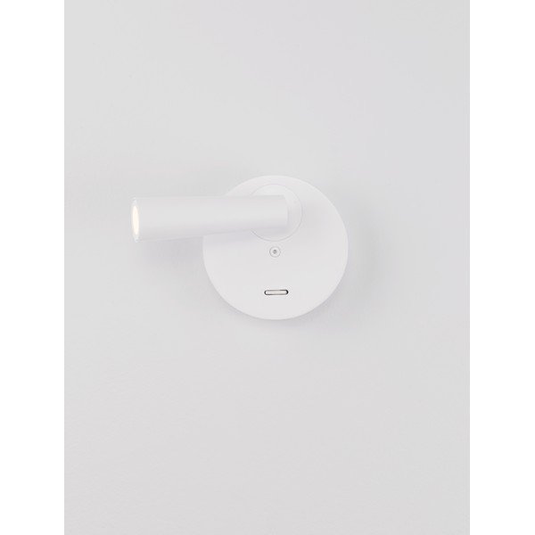 Matēti balta alumīnija LED prožektora tipa lampa ar saliekamu konstrukciju 7x10 cm Tico – Nova Luce-image-3