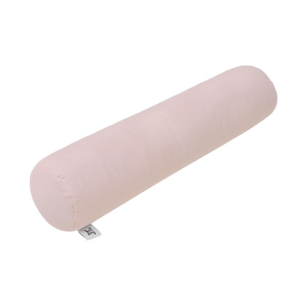 Rozā bērnu lina spilvens cilindra formā BELLAMY Dusty Pink, 15 x 70 cm