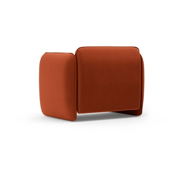 Ķieģeļu sarkans samta atpūtas krēsls Georgia – Micadoni -image-3