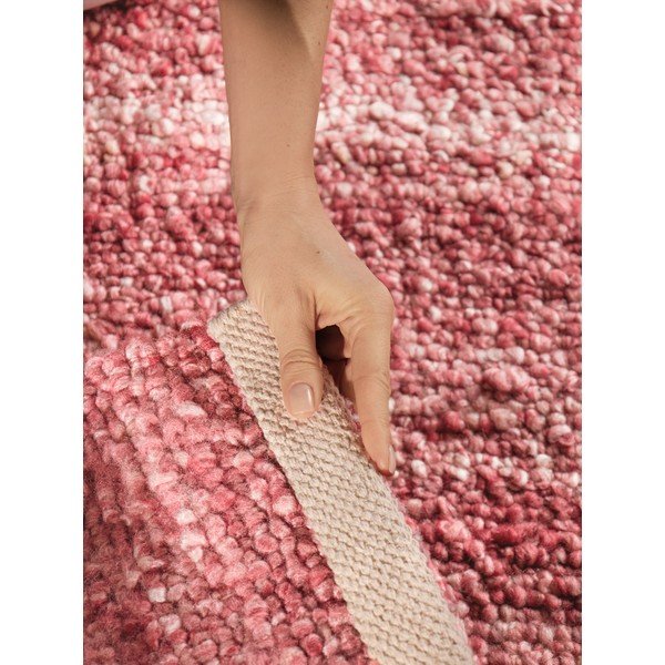 Tumši rozā ar rokām darināts buklē paklājs 120x170 cm Notting Hill Portobello – Ted Baker-image-3