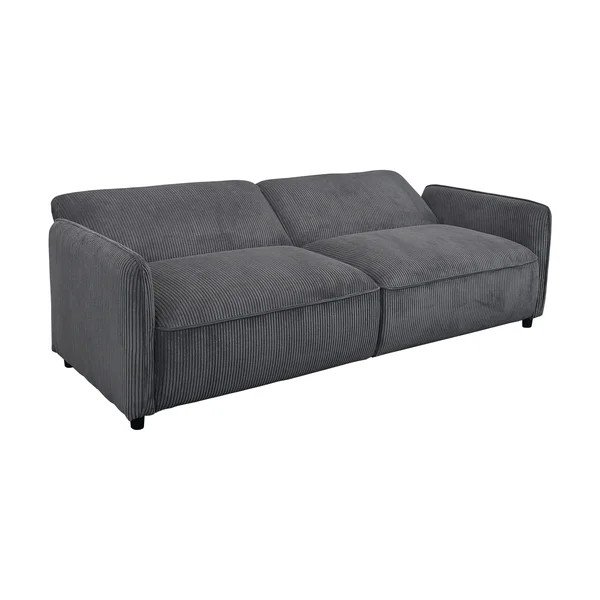 Antracīta pelēks velveta regulējams/salokāms dīvāns 209 cm Alicia – Støraa-image-3