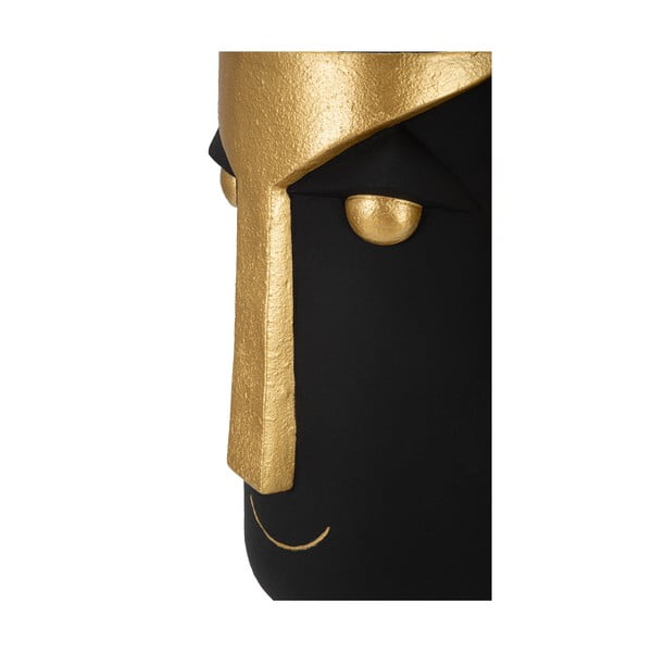 Melna/zelta krāsas polirezīna augsta vāze 40 cm Tribal – Mauro Ferretti-image-4