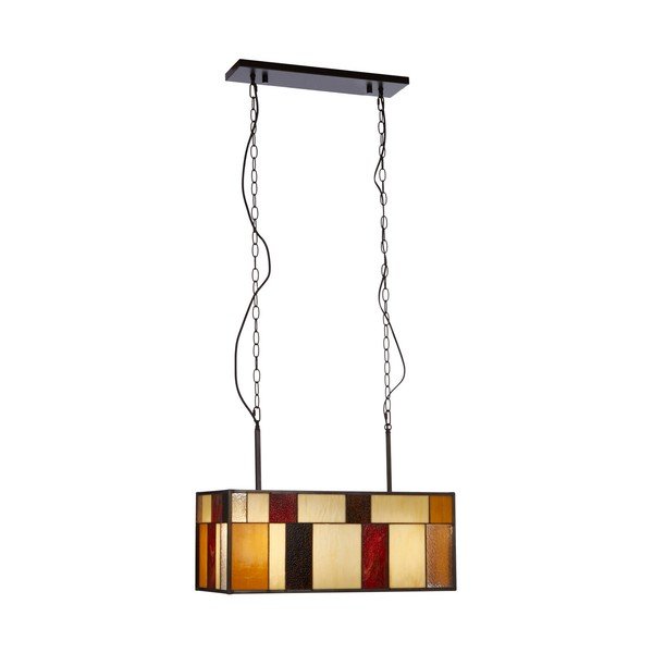 Metāla piekaramā lampa ar stikla abažūru Waldorf – Premier Housewares-image-2
