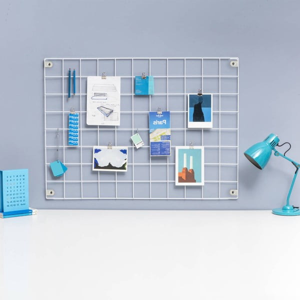 Balts metāla ziņojumu dēlis, 50 x 70 cm-image-2