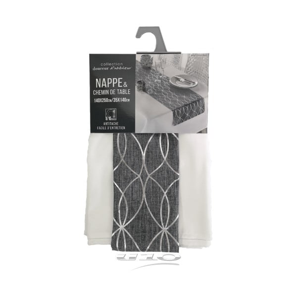 Galdauta un galda celiņa komplekts 140x250 cm Elipsa – douceur d'intérieur-image-3