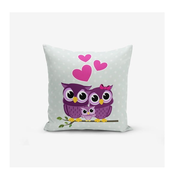Bērnu spilvendrāna 43x43 cm Owls – Mila Home