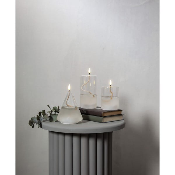 Balta LED svece no stikla Star Trading Flamme Float, augstums 17,5 cm-image-4