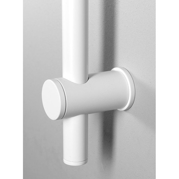 Balts misiņa sienas dušas stienis ar bīdāmu turētāju 70 cm – Sapho-image-2