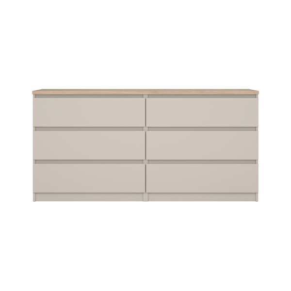 Krēmkrāsas kumode 154x76x50 cm Naia – Tvilum-image-3