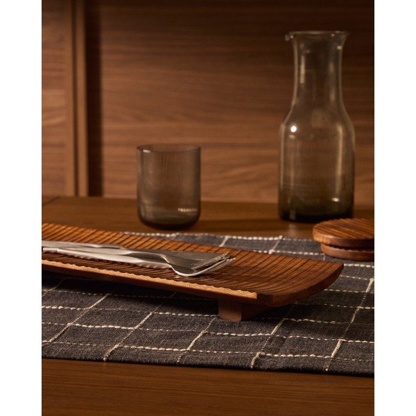 Servēšanas koka paplāte 15x38 cm Rommu – Kave Home-image-1
