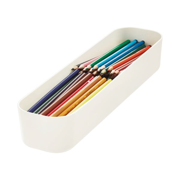 Balta uzglabāšanas kaste iDesign Eco, 9 x 36,5 cm-image-1