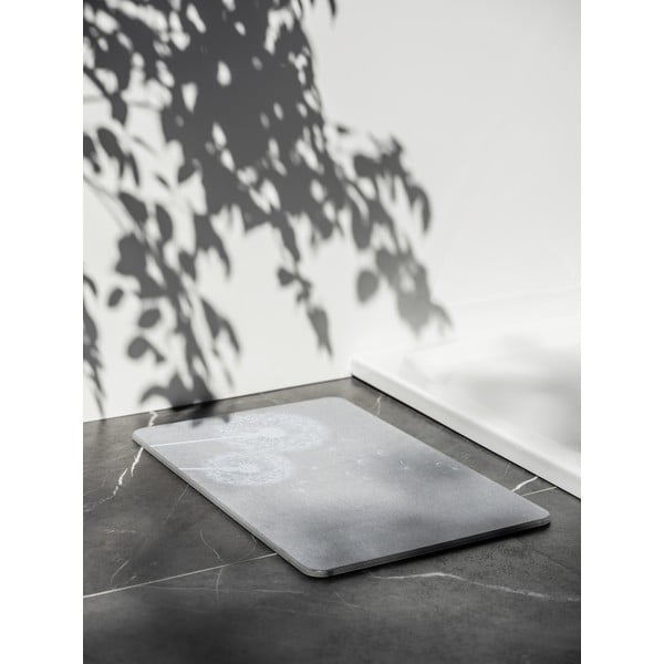 Pelēks diatomīta vannas istabas paklājiņš 39x60 cm Astera – Wenko-image-1