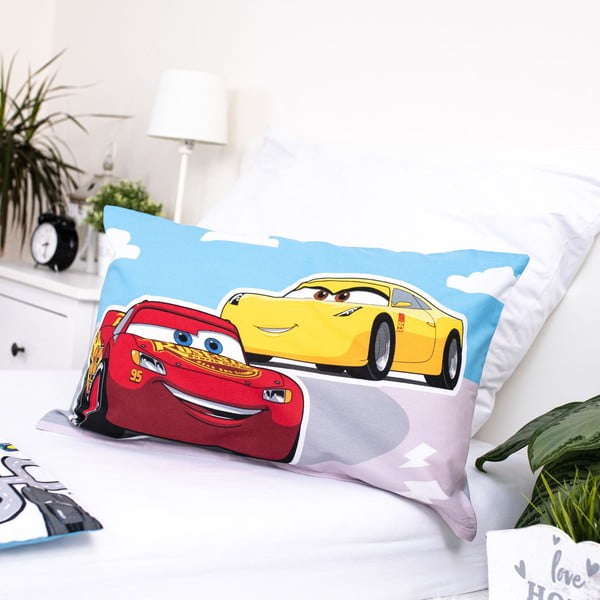 Kokvilnas bērnu gultas veļa 100x135 cm Cars – Jerry Fabrics-image-4