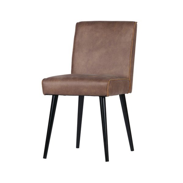 2 gaiši brūnu ādas krēslu komplekts BePureHome Revolution-image-1