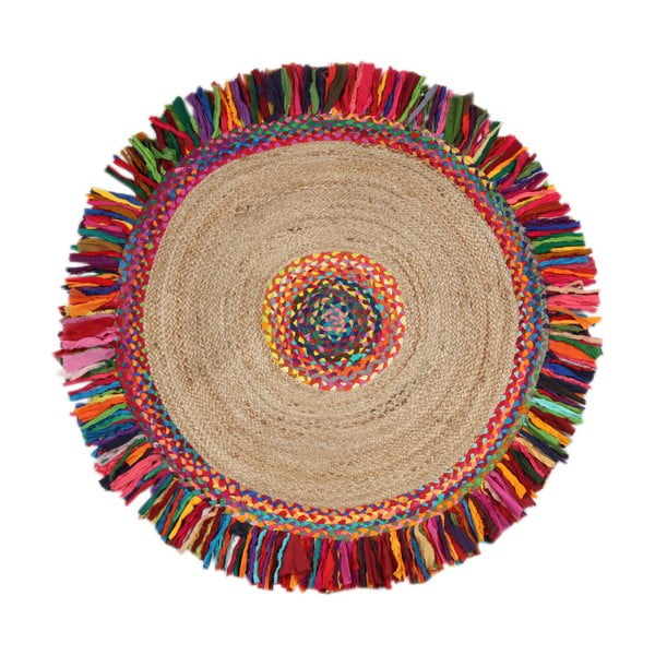 Kokvilnas maisījuma paklājs Turro Mismo, ⌀ 100 cm