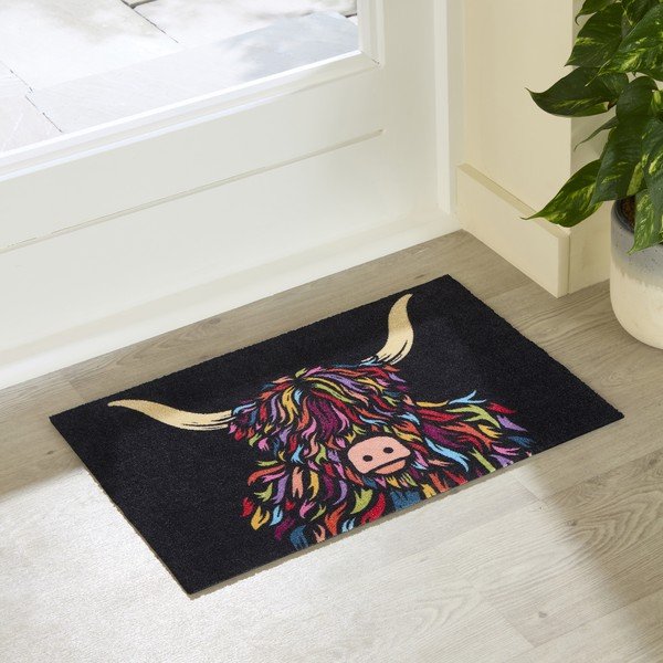Kājslauķis 40x60 cm Highland Cow – Artsy Doormats-image-1