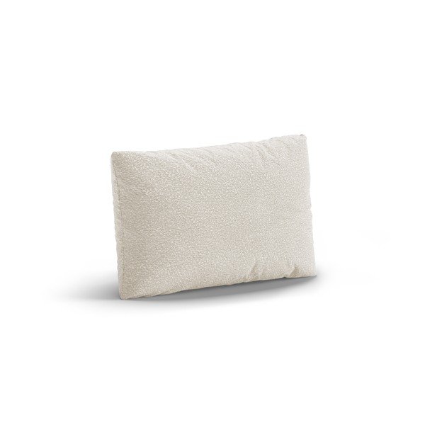 Balts dīvāna spilvens no buklē auduma Poppy – Micadoni -image-1