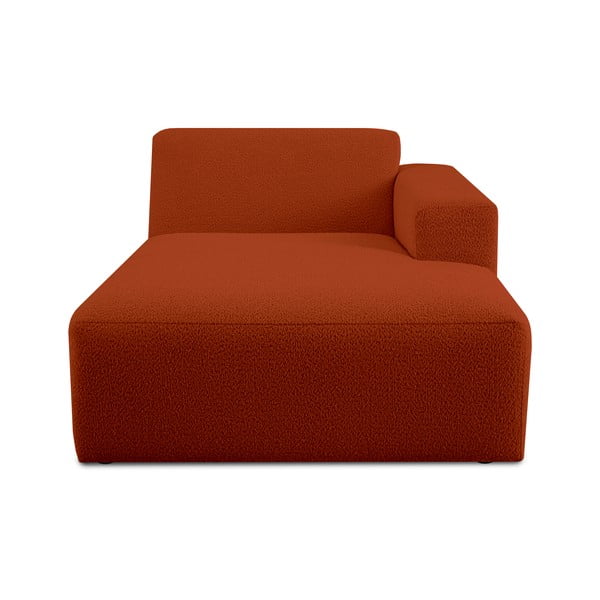 Ķieģeļu sarkans modulārais dīvāns no buklē auduma (ar labo stūri) Roxy – Scandic