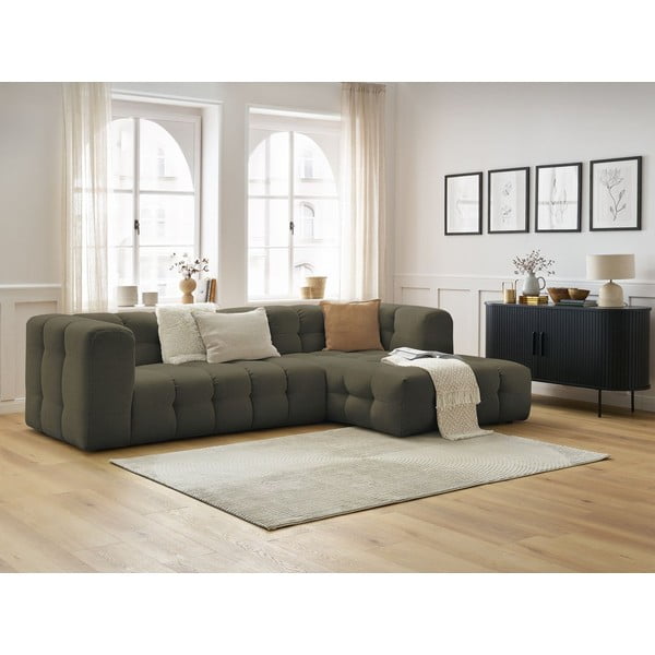 Zaļš stūra dīvāns (ar labo stūri) Cloud – Bobochic Paris-image-1