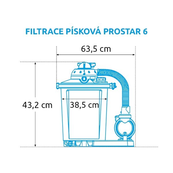 Smilšu filtrs ProStar 6 - 6,6 m3/h – Marimex-image-3