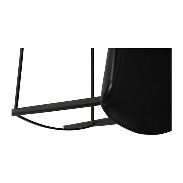 Melns mākslīgās ādas bāra krēsls DAN-FORM Denmark Hype-image-2