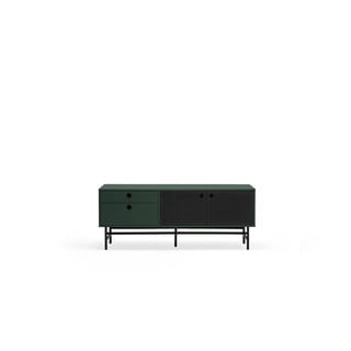 Tumši zaļš TV galdiņš 140x52 cm Punto – Teulat
