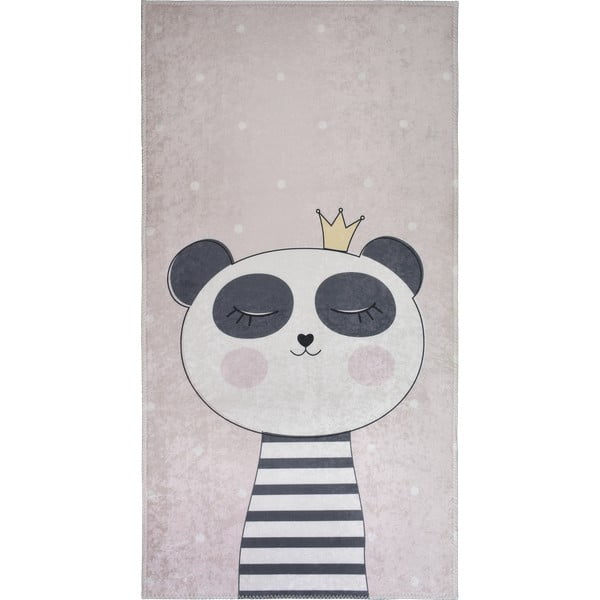 Gaiši rozā bērnu paklājs 80x150 cm Princess Panda – Vitaus