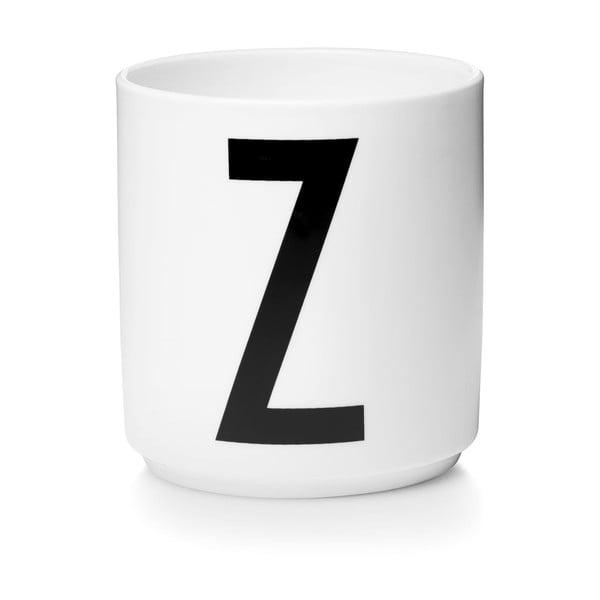 Balta porcelāna krūze Design Letters Personal Z