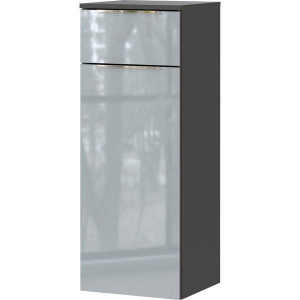 Pelēks augsts/piekarams vannas istabas skapis 36x93 cm Vasio – Germania-image-2