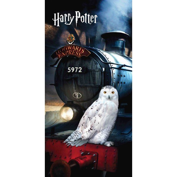 Kokvilnas bērnu dvielis 70x140 cm Harry Potter "Hedwig" – Jerry Fabrics
