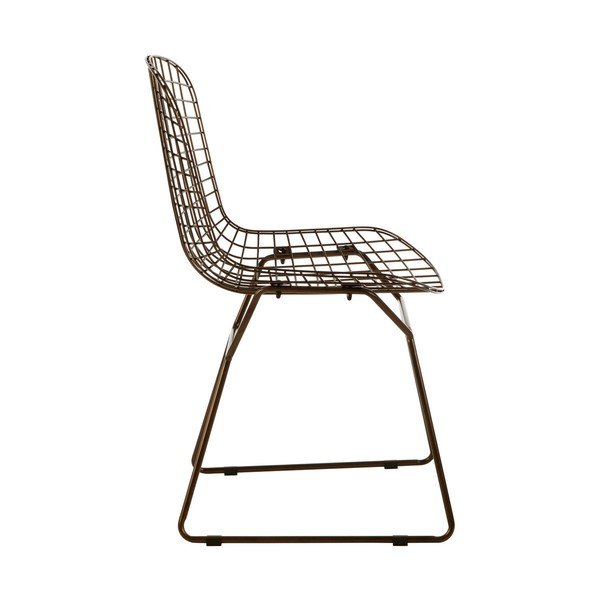 Bronzas krāsas metāla pusdienu krēsls District – Premier Housewares-image-4