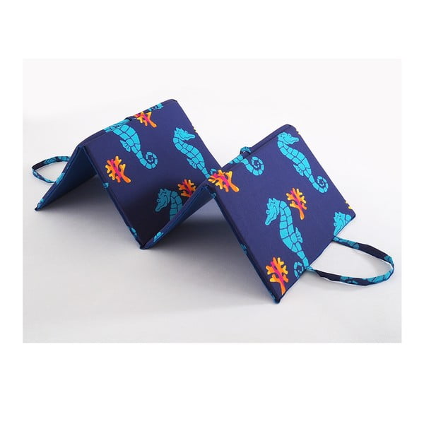 Zils dārza sēdekļa spilvens zviļņiem 49x137 cm   Seahorse – B.E.S.-image-1