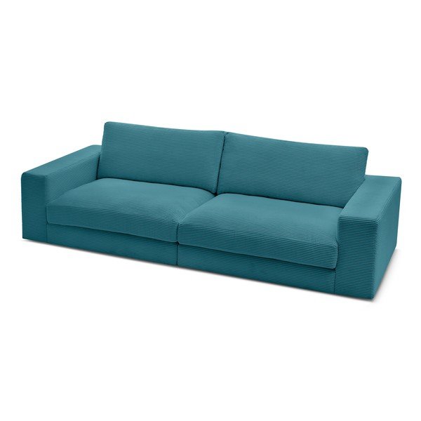 Zils velveta dīvāns 274 cm Leonard – Bobochic Paris-image-4