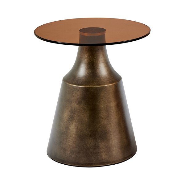 Brūns tērauda apaļš žurnālgaldiņš ø 45 cm Dunsley – Actona