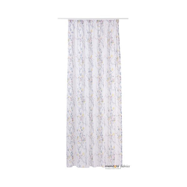 Balts/pelēks dienas aizkars 300x260 cm Olivia – Mendola Fabrics
