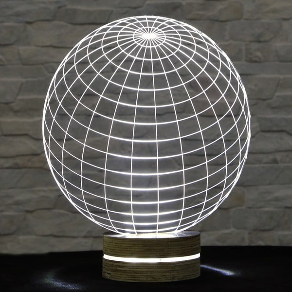 3D galda lampa Globe