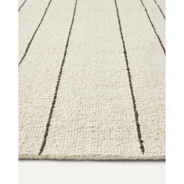 Krēmkrāsas vilnas paklājs 160x230 cm Micol – Kave Home-image-2