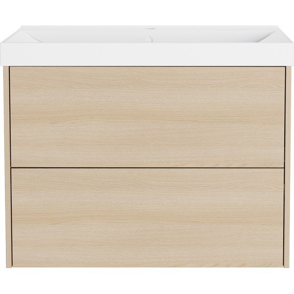 Dabīga toņa piekarams skapītis zem izlietnes ar ozolkoka imitāciju 81x65 cm Bodera – Germania-image-3