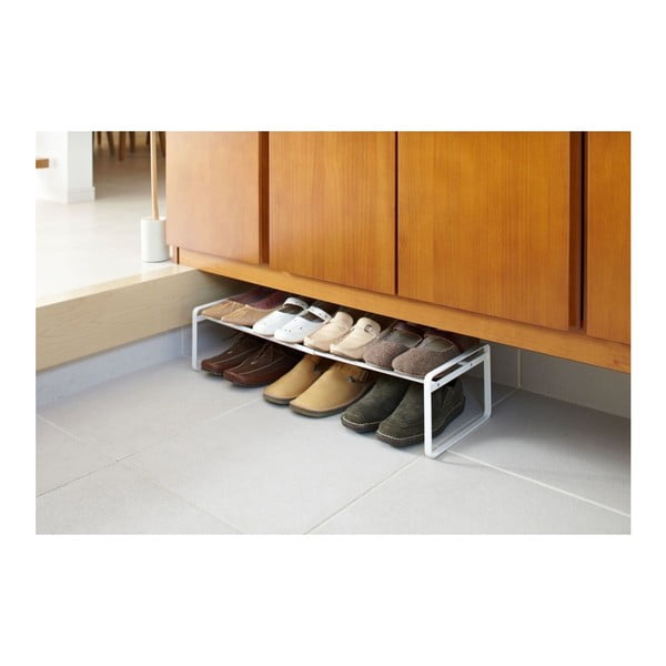 Balts metāla izvelkams apavu statīvs Kobe – YAMAZAKI-image-1